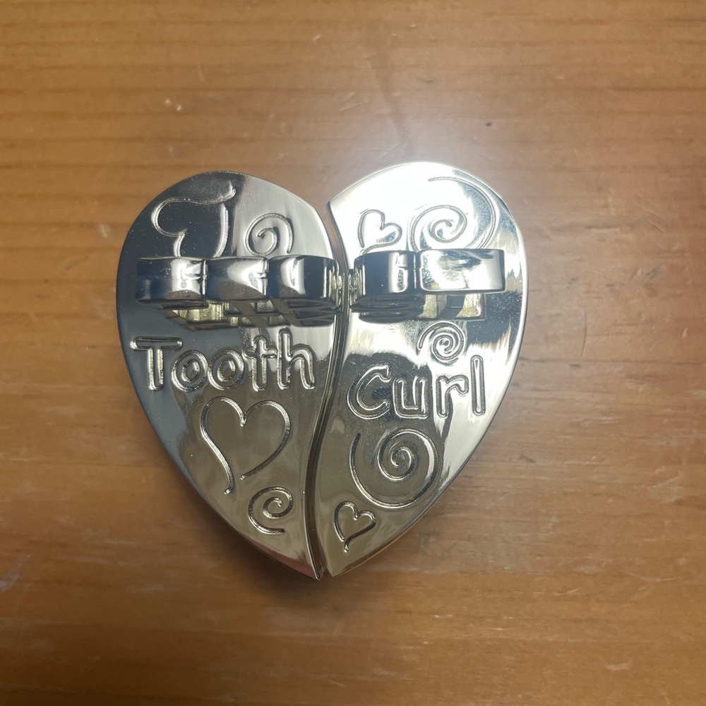 Silver Heart-Shaped Tooth and Curl Keepsake Box